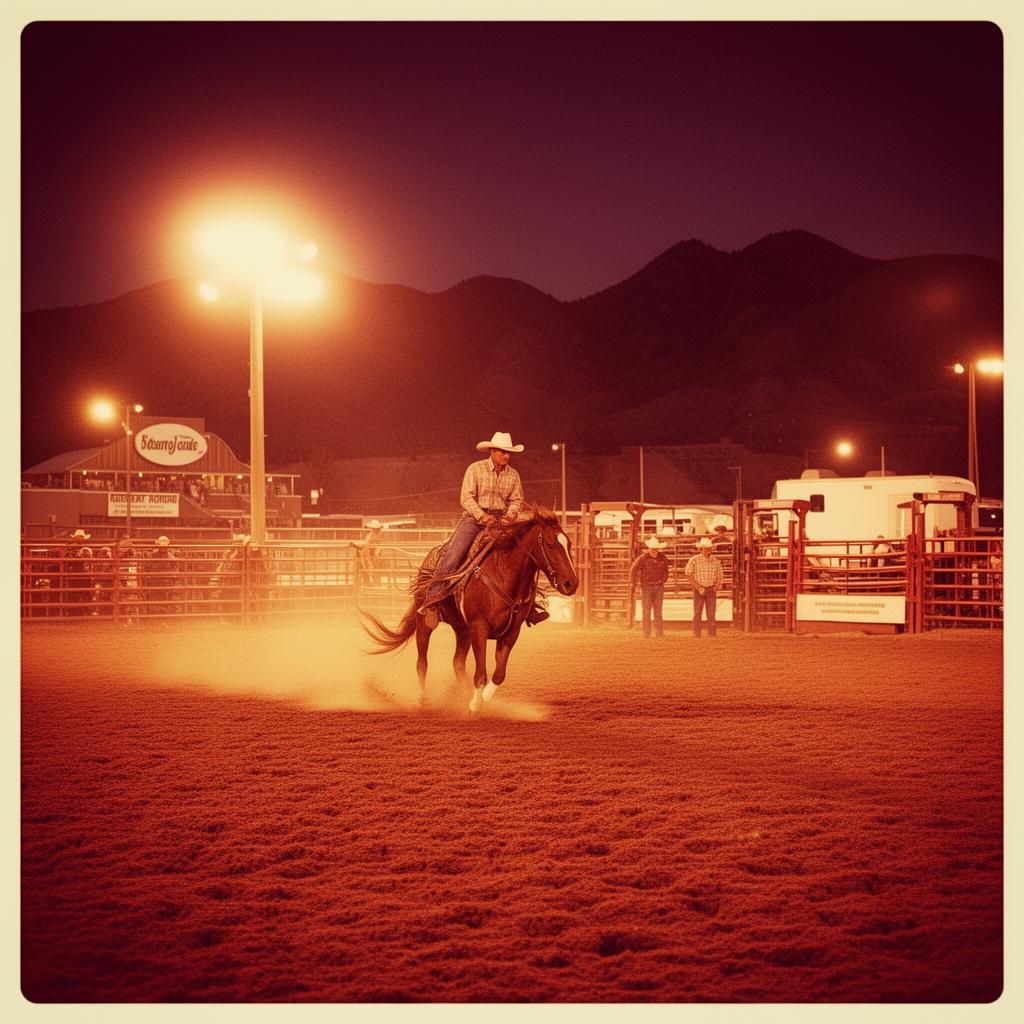 Heber Valley rodeo night